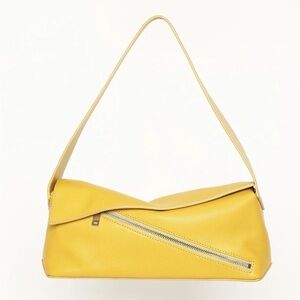 Saks Walter Baker Jagger Leather shoulder bag, mustard NWT
